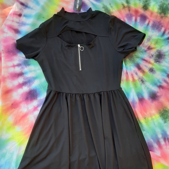 Hot Topic Dresses & Skirts - Sold. Hot Topic o ring keyhole skater dress
